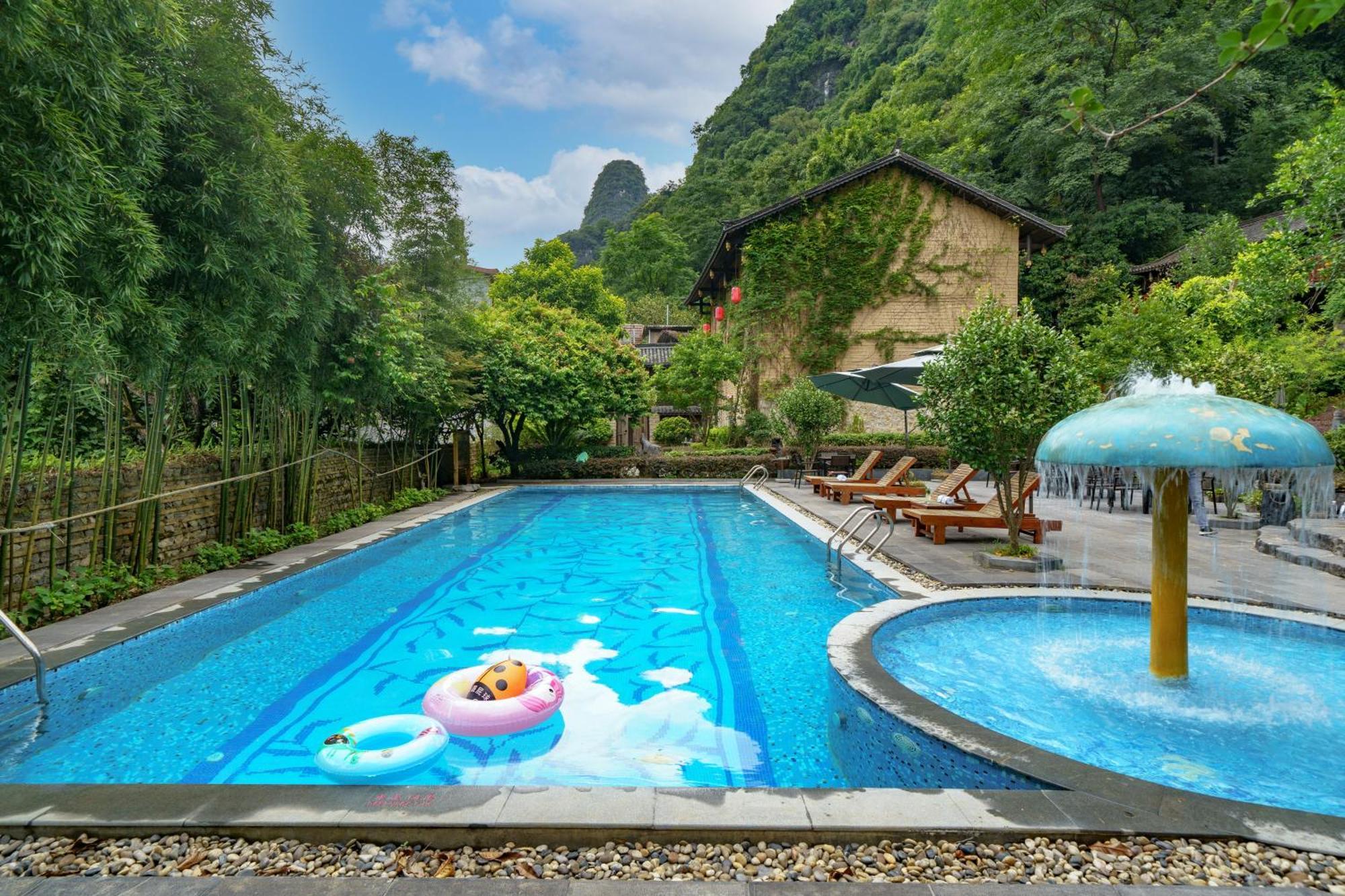 Yangshuo Ancient Garden Boutique Hotel-Free Pick Up From Airport Or Ts Over 3 Nights Kültér fotó