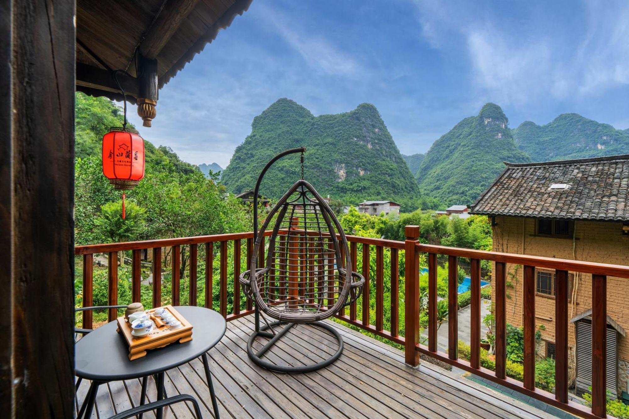 Yangshuo Ancient Garden Boutique Hotel-Free Pick Up From Airport Or Ts Over 3 Nights Kültér fotó