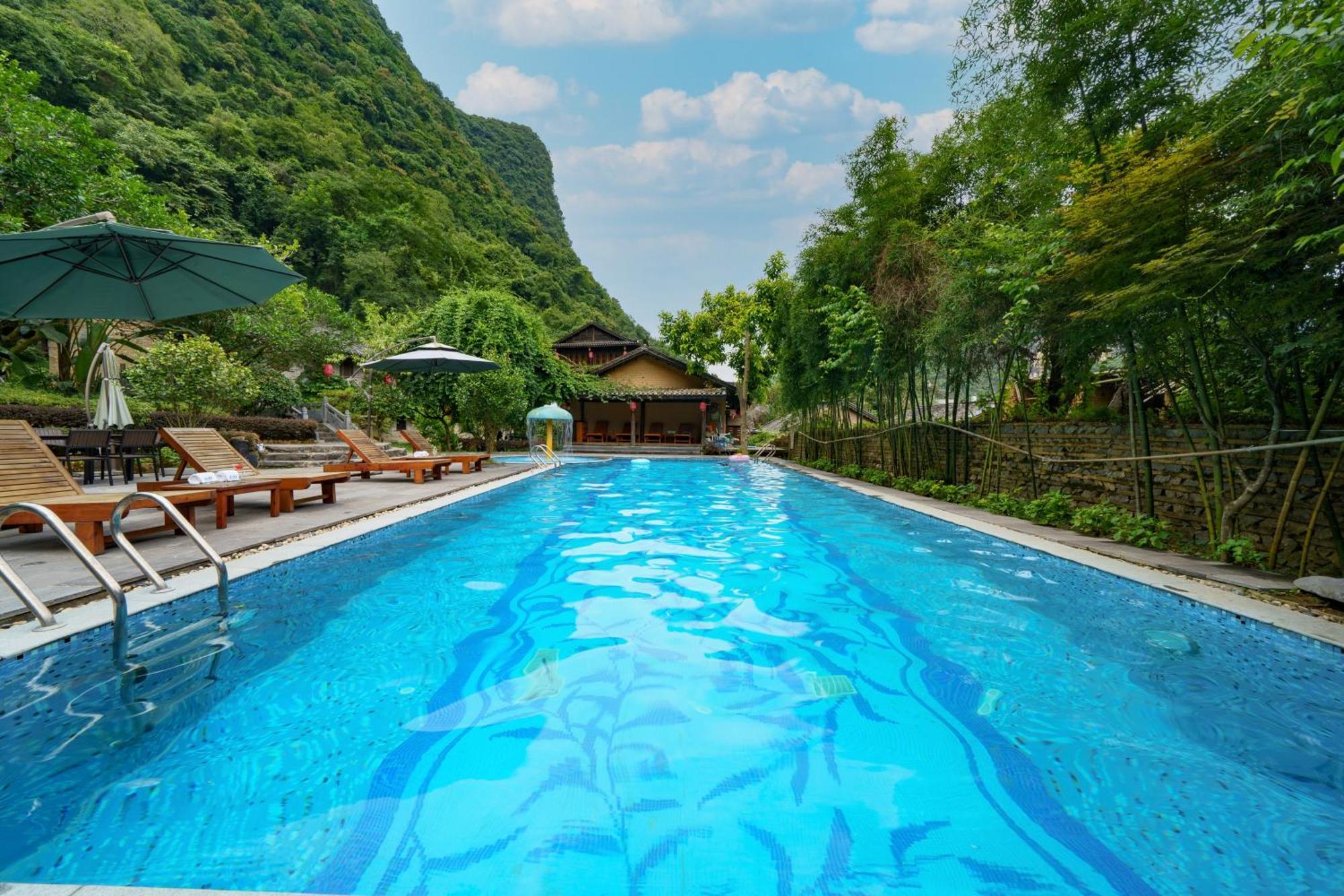 Yangshuo Ancient Garden Boutique Hotel-Free Pick Up From Airport Or Ts Over 3 Nights Kültér fotó